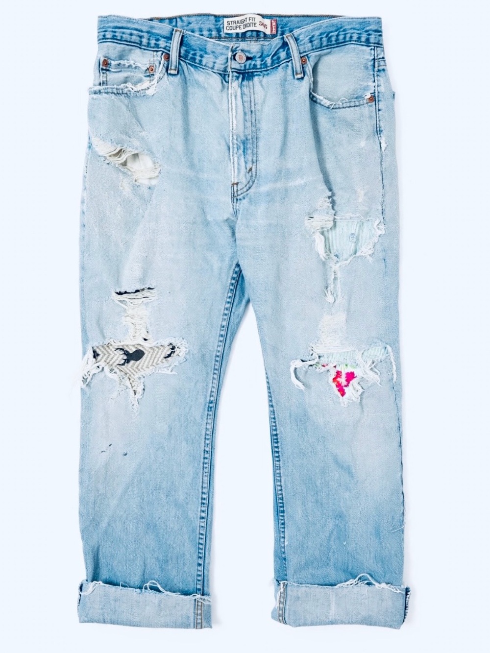 Levi’s 505 trashed jeans
